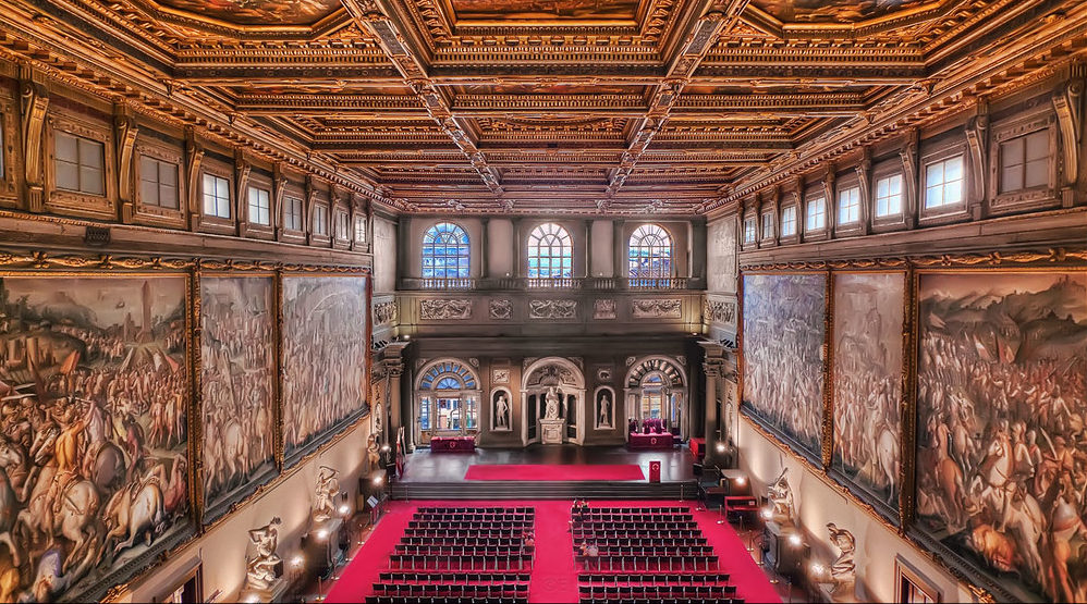 Il Salone dei 500 a Palazzo Vecchio, Firenze